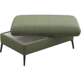sit&more Polsterhocker SIT & MORE "Emely", grün (olive), B:104cm H:47cm T:69cm, 95%Polyester, 5% Polyamid, Hocker, Polsterhocker, mit praktischen Stauraum