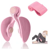 Oberschenkeltrainer 16KG Beckenboden Trainer Damen für Frau Beinpresse Po Trainer für Zuhause MäNner Trainingsgerät FitnessgeräTe SportgeräTe Zuhause Beckenbodenmuskeltrainer GesäßTrainer (ROSA)