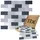 Dalsys Wandpaneel Grau/Silber 30,2 x 30,1 cm 11 St.