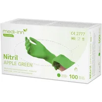 Body Products Medi-Inn Nitril Apple Green Einmalhandschuhe, apfelgrün, puderfrei XL / 100 Stück