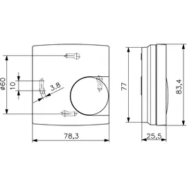 Alre-it MA010000 Raumtemperaturregler mechanisch 5-30°C 230VAC