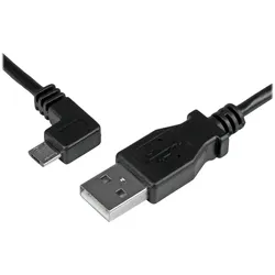 StarTech.com Micro USB Lade/Sync-Kabel - St/St - Micro USB linksgewinkelt - 1m -