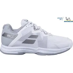 BABOLAT Damen Tennisoutdoorschuhe, White/Silver, 37
