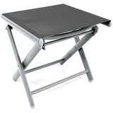Mojawo Garten Klapphocker / Fußhocker Aluminium - Textilen Anthrazit
