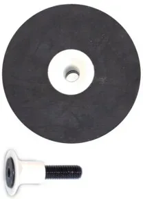 Roll Flexibler Gummischleifteller schwarz