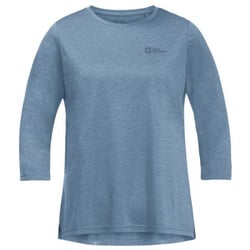 Jack Wolfskin Damen Crosstrail 3/4 Shirt, M - Elemental Blue