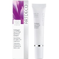 Artdeco Collagen Lip & Eye Contour Cream, feuchtigkeitsspendende Intensivpflege für Augen- und Lippenpartie mit Hyaluron & Kollagen, 1 x 15 ml