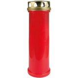 HS Candle Grabkerze in Rot mit ca. 100h Brenndauer