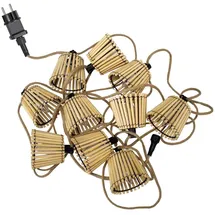 Newgarden LED Lichterkette Jute 8 m Weiß