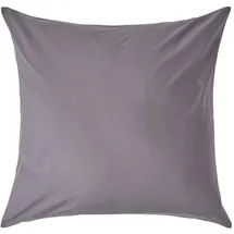 Homescapes Kissenbezug HOMESCAPES 80 x 80 cm Silber