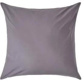 Homescapes Kissenbezug HOMESCAPES 80 x 80 cm Silber