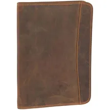 GREENBURRY Schreibmappe Vintage A4 Braun
