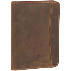 GREENBURRY Schreibmappe Vintage A4 Braun