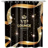 Sanilo Duschvorhang VIP-Lounge 180 x 200 cm schwarz