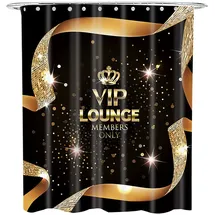 Sanilo Duschvorhang VIP-Lounge 180 x 200 cm schwarz