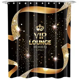 Sanilo Duschvorhang VIP-Lounge 180 x 200 cm schwarz