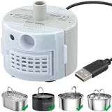 Ersatzpumpe für Katzen Trinkbrunnen 1.6L 5V/1A Katzenbrunnen Pumpe,Stumm Trinkbrunnen Pumpe Ersatzpumpe mit 1.8m Kabel