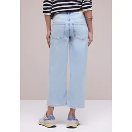 STREET ONE Wide Leg Jeans im Loose Fit Bleached Random wash 34 - 34W / 26L