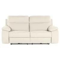 CALIA ITALIA 2-Sitzer Primo, toller Sitzkomfort, italienisches Designsofa, in Leder weiß