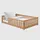 Kids Collective Jugendbett Bodenbett 120 x 200 cm Kiefer massiv braun Zimt