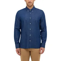 Mustang Langarmhemd Herren Style Cullman blau M