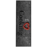 vidaXL Küchenteppich Waschbar Cooking 60x300 cm