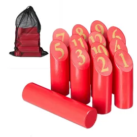 Relaxdays Kubb Wikingerspiel mit Tasche
