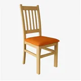 Esszimmerstuhl SIMON Eiche/Orange - Orange/Braun