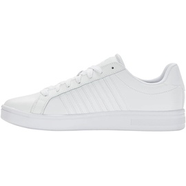 K-Swiss Herren Court TIEBREAK Sneaker, White/White/White, 40 EU