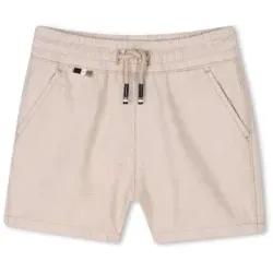 BOSS für Jungen. J52082 Beigefarbene Leinenshorts (2años= 86cm), Lässig, Kinderbekleidung
