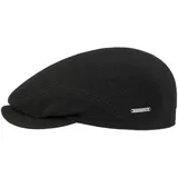 Stetson Vedrick Flatcap Herren Schirmmütze Made in EU Winter schwarz 56 cm - 56