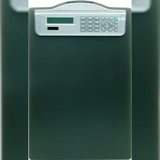 Alco Klemmbrett mit Taschenrechner, schwarz