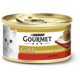 Purina Gourmet Gold Raffiniertes Ragout Rind 12 x 85 g