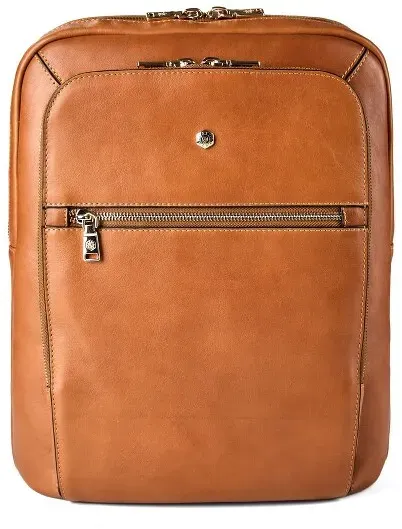 Jekyll & Hide Business-Rucksack RFID Schutz Leder 36 cm Laptopfach  braun