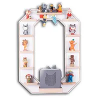 Boarti Wandregal Holz Regal Buchstabe O für Toniebox Tonies Figuren weiß