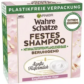 Garnier 4 x Garnier Wahre Schätze Festes Shampoo Hafermilch Haarshampoo 60g