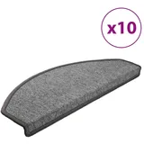 vidaXL Stufenmatten 10 Stk. 65x24x4 cm Dunkelgrau