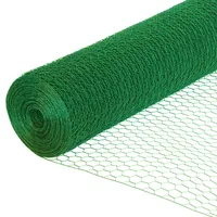 EXCOLO Maschendrahtzaun 25 m x 100 cm Grün/Metall