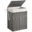 Songmics Wäschekorb 90 L, grau