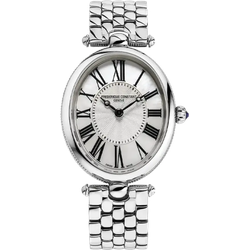 Frederique Constant Classics Art Deco Oval FC-200MPW2V6B - Perlmutter & guilloché,silber,Edelstahl - 30mm x 25mm