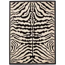 Tapiso Teppich, Schwarz, Creme, Textil, Rechteckig, 100x200 cm, Teppiche & Böden, Teppiche