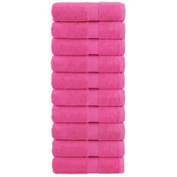 VidaXL Premium-Gästetücher solund 10 Stk. Rosa 30x50 cm 600