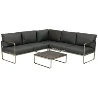 Greemotion Boston Loungeset schwarz/grau