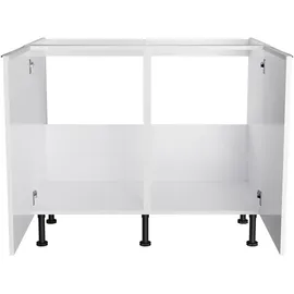 OPTIFIT Spülenschrank Optikomfort Arvid986 100 x 87 x 58,4 cm Weiß