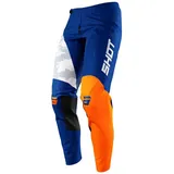 Shot Contact Camo Motocross Hose, blau-orange, Größe 30