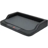 HobbyDog XXL] Melczg1 120 x 80 (R3) Hundebett Medico Lux (Kunstleder) Schwarz mit Ortopädische Viscomatte