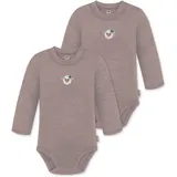 normani Outdoor Sports 2er Pack Baby Merino Langarmbody „Tuai" in Rosa | Gr.: 80