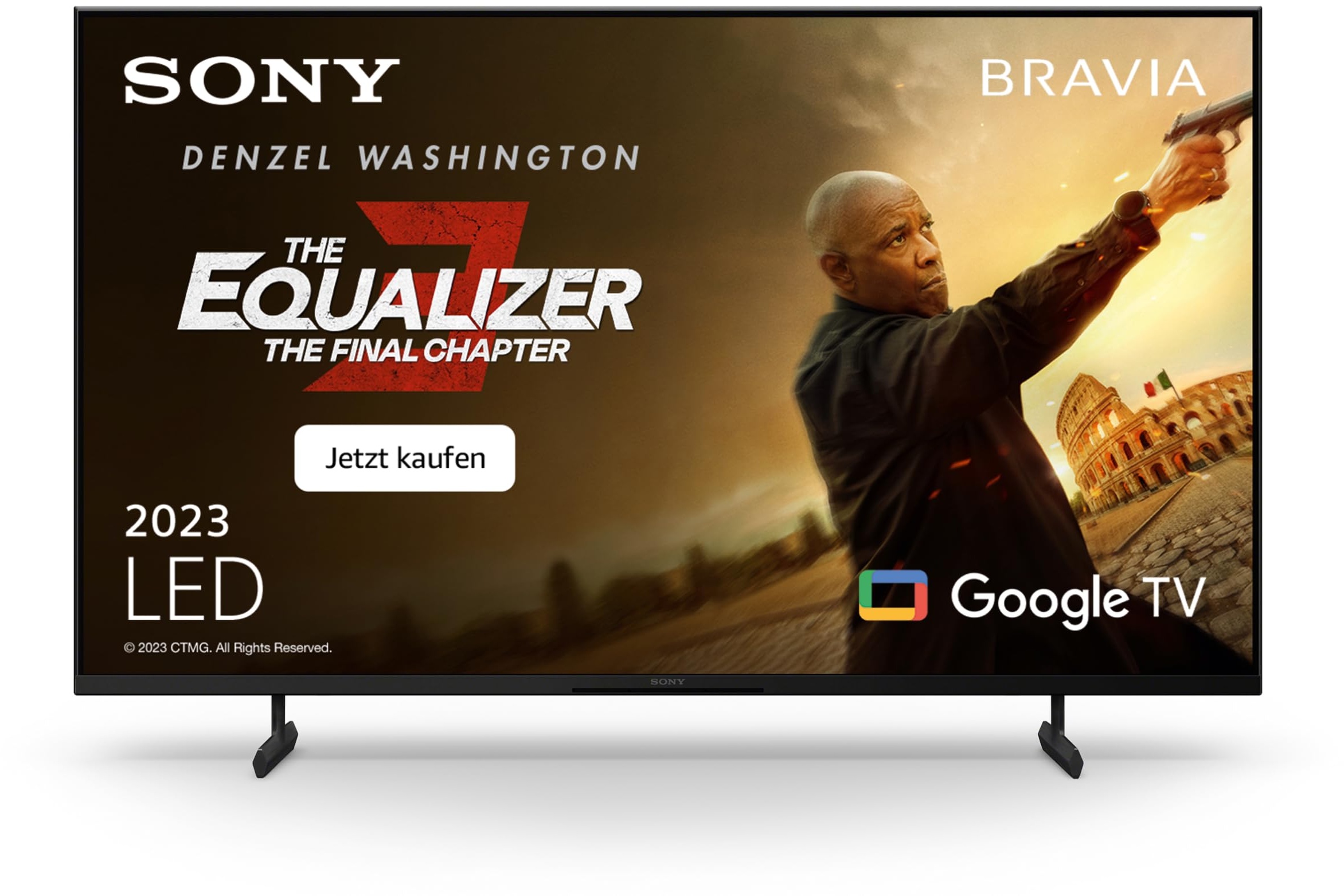 Sony BRAVIA, KD-55X80L, 55 Zoll Fernseher, LED, 4K HDR, Google TV, Smart TV, Works with Alexa, BRAVIA CORE, TRILUMINOS PRO, HDMI 2.1, Gaming-Menü mit ALLM