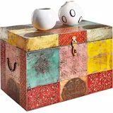OTTO home Truhe Vivek, handbemalt, mit Metallverschluss bunt