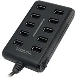 Logilink UA0125 10 Port USB 2.0 Hub 10-Port mit EIN/AUS Schalter